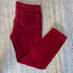 J Brand Corduroy jeans cherry colored